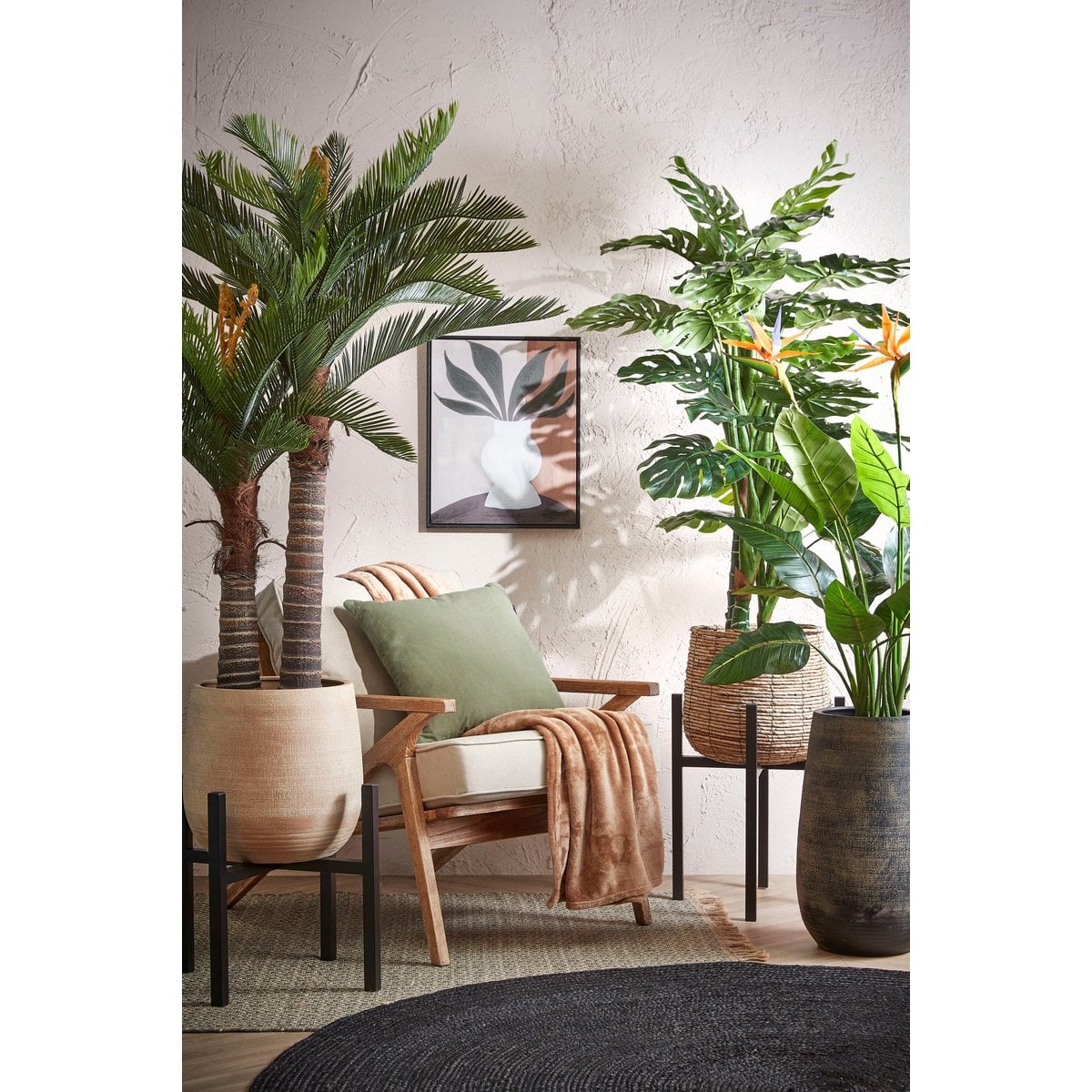 Kunstplant Cycas Groen