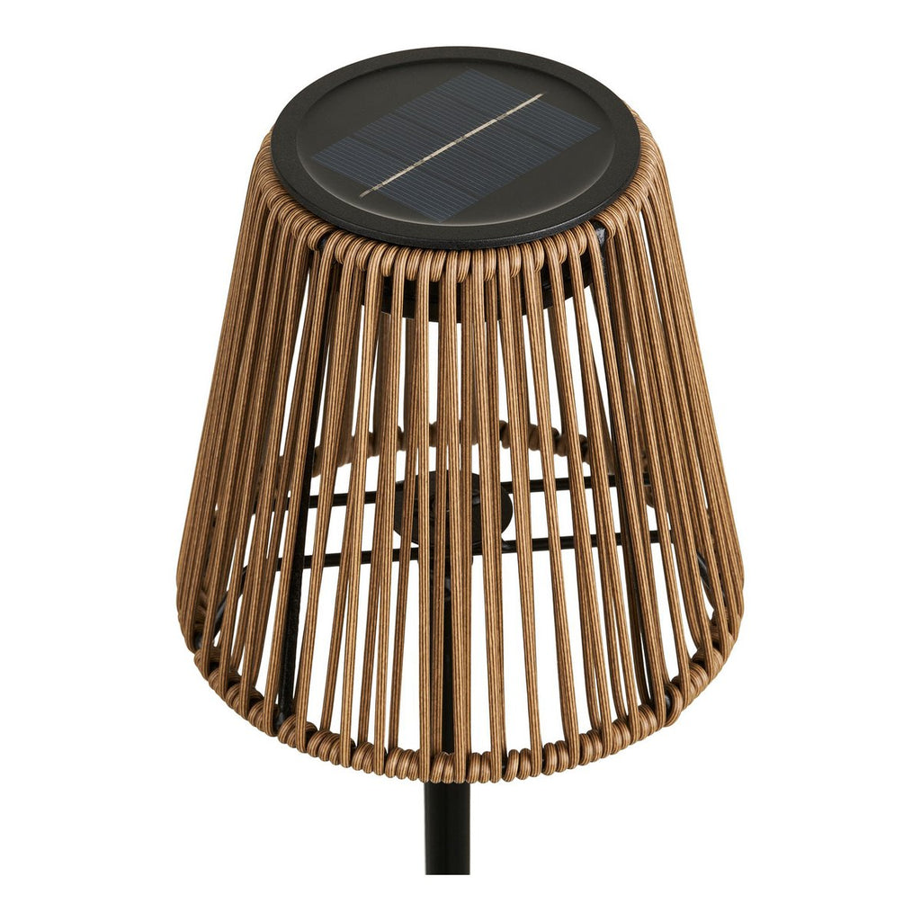 Salford Lamp, oplaadbaar met geïntegreerd zonnepaneel, bruin/zwart