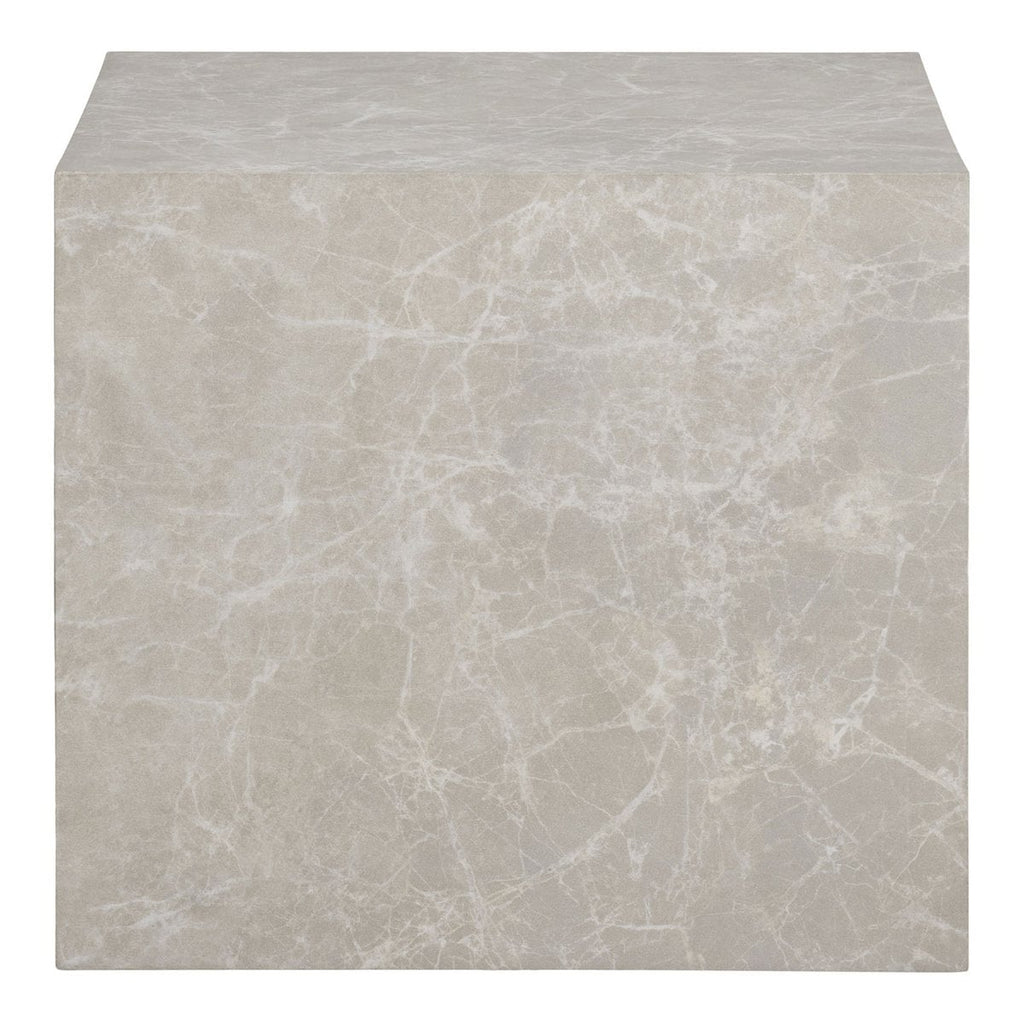 Praagse salontafelset - Beige, marmerlook, MDF, decorpapier, set van 2