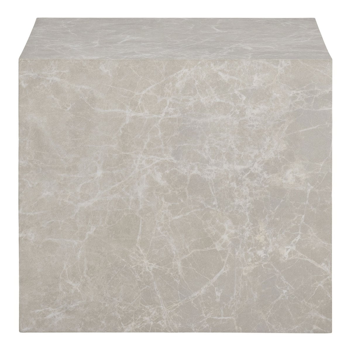 Praagse salontafelset - Beige, marmerlook, MDF, decorpapier, set van 2