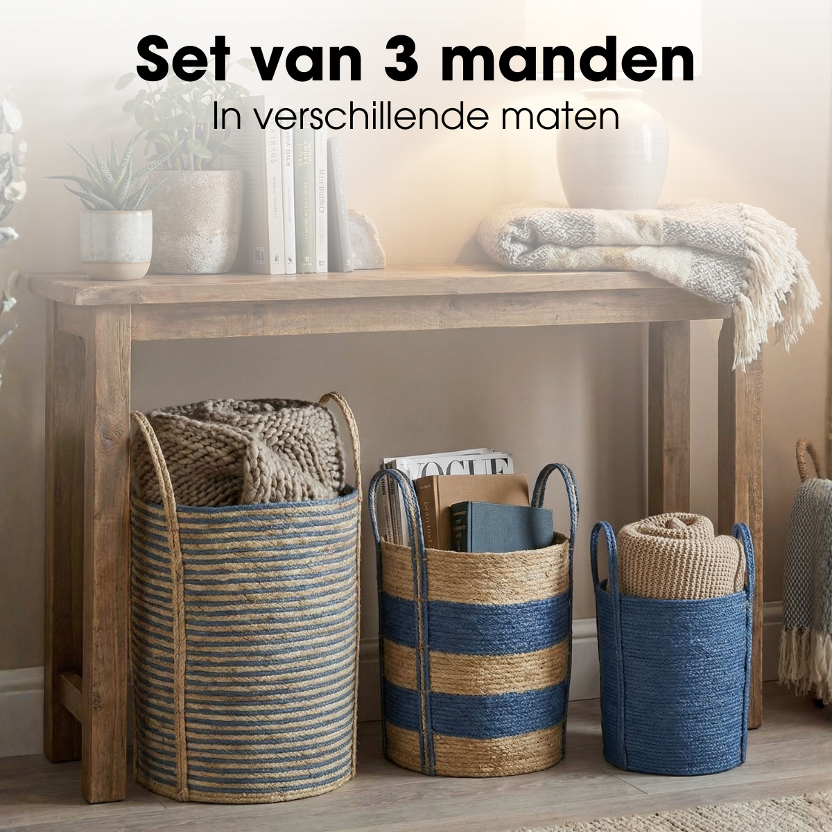 Plantenmand set  Blauw