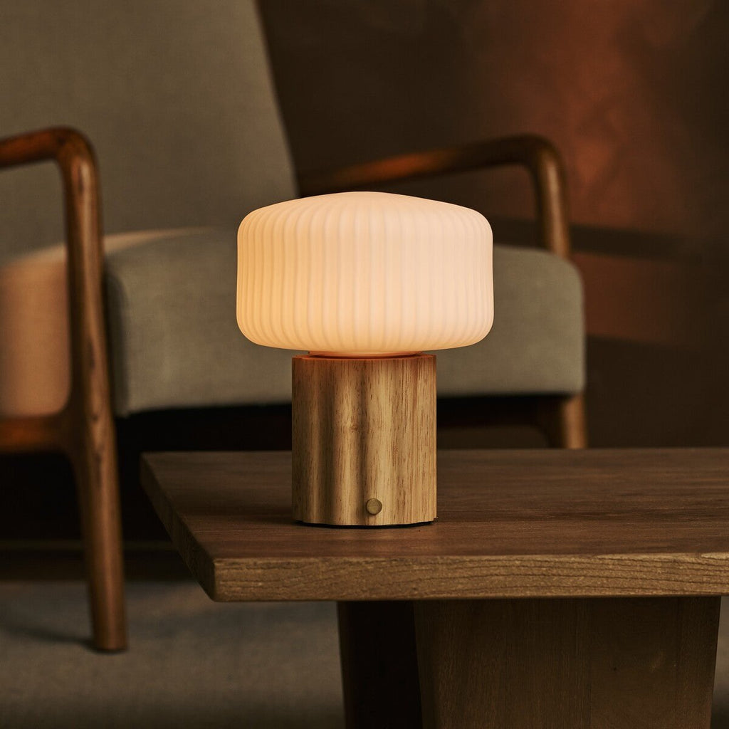 Robin Light Brown Rechargeable Table Lamp | Stylish, Cordless & 3 Light Modes