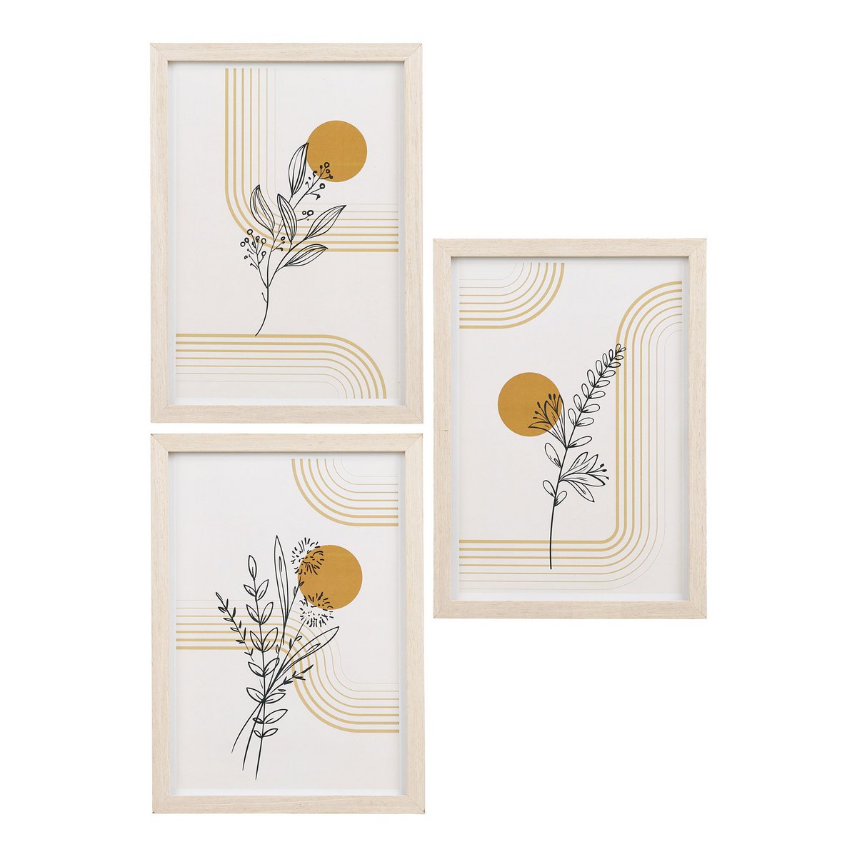 Madison Frameset, naturel, set van 3