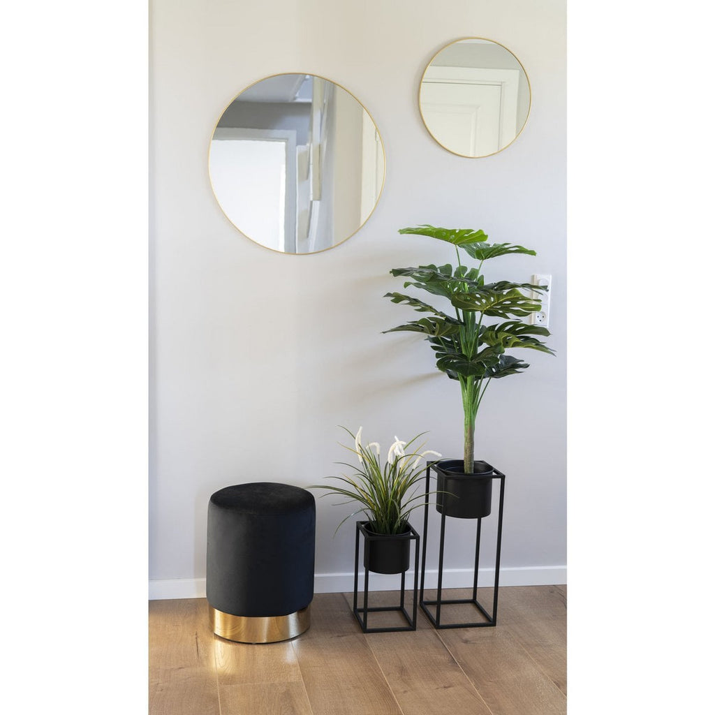 Marla Bloempotten - Zwart, Staal - Set van 2