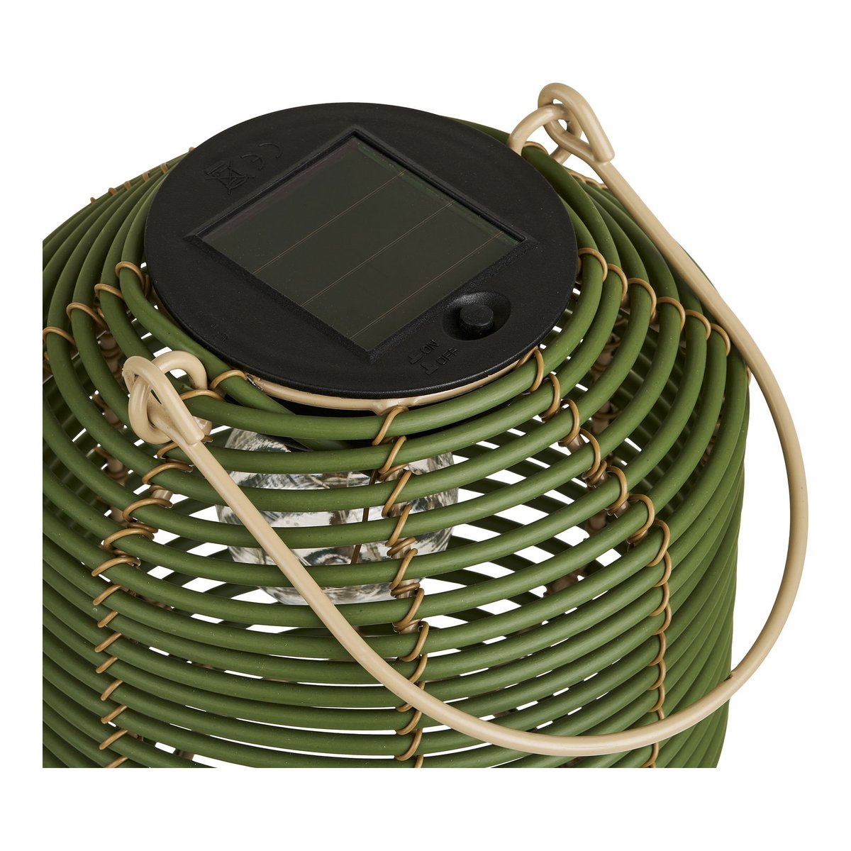 Crewe Lantern, oplaadbaar met geïntegreerd zonnepaneel, groen