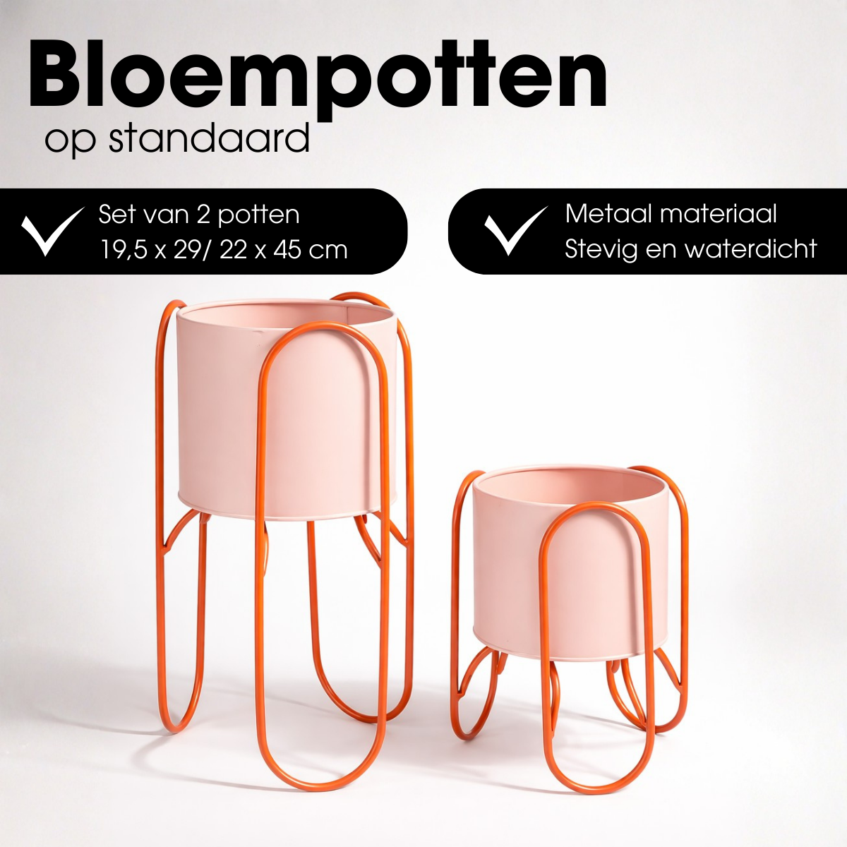 Bloempot binnen Donau Roze