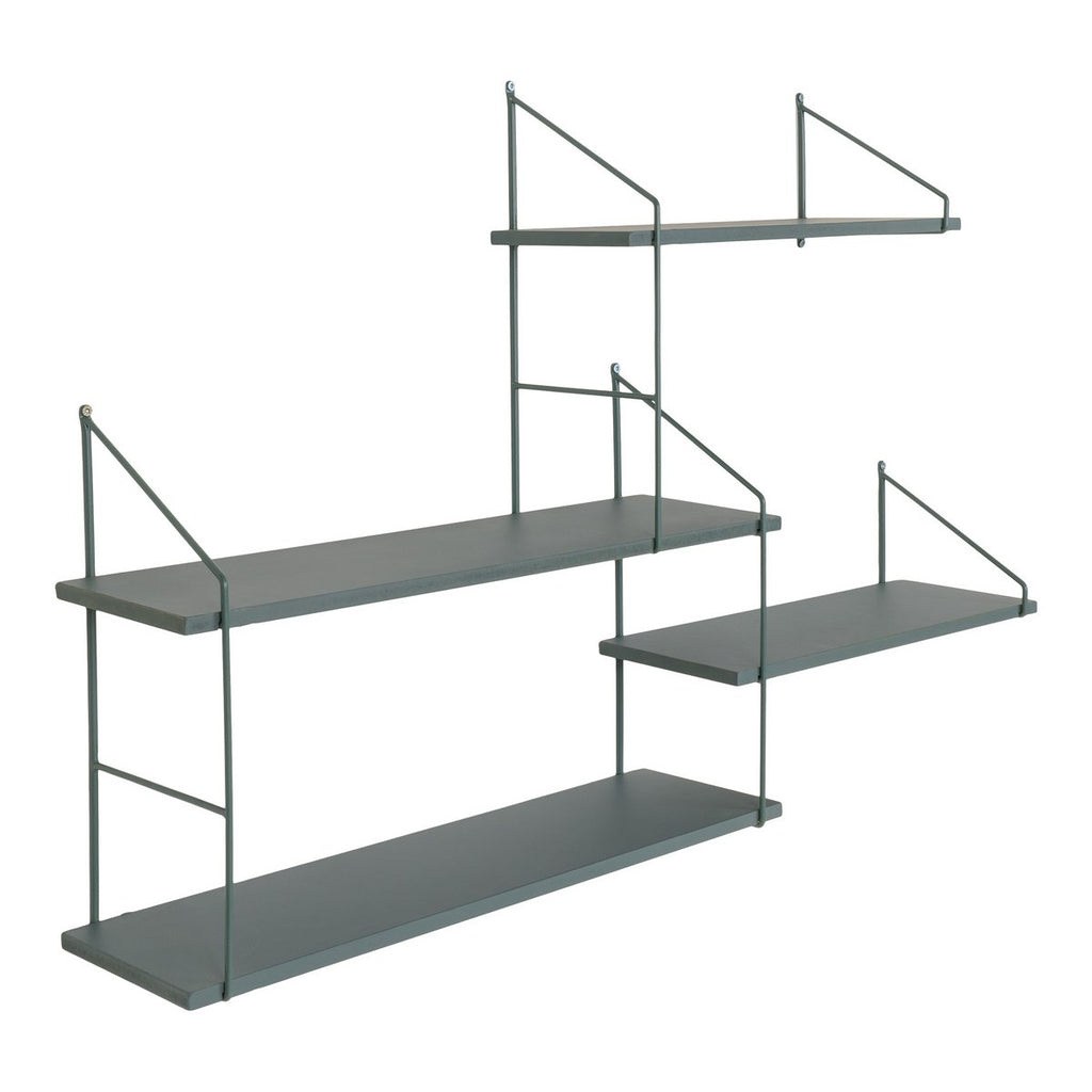 Harlem Plank - Groen, Staal/Paulownia, 99x17,5x62 cm