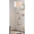 Staande lamp met 3 houten planken