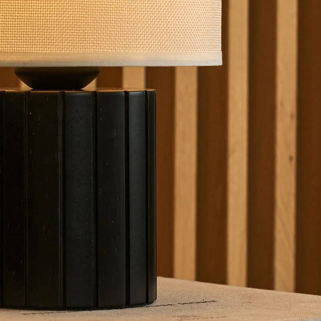 Kiko Zwarte Tafellamp | Gezellige bureaulamp met E27 fitting