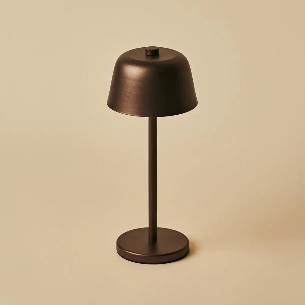 Anton Espresso Brown oplaadbare tafellamp | Stijlvolle en draadloze verlichting