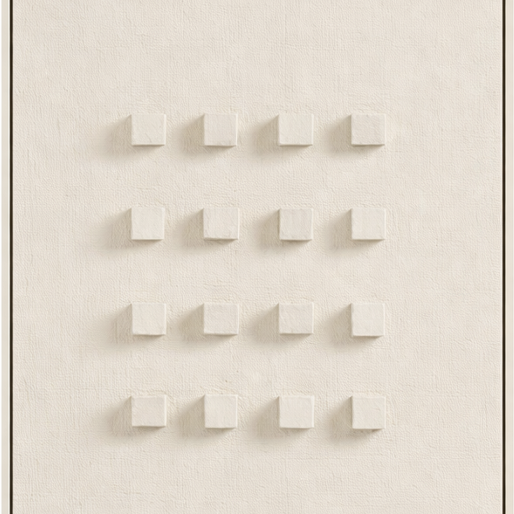 Wanddecoratie  Gebroken wit
