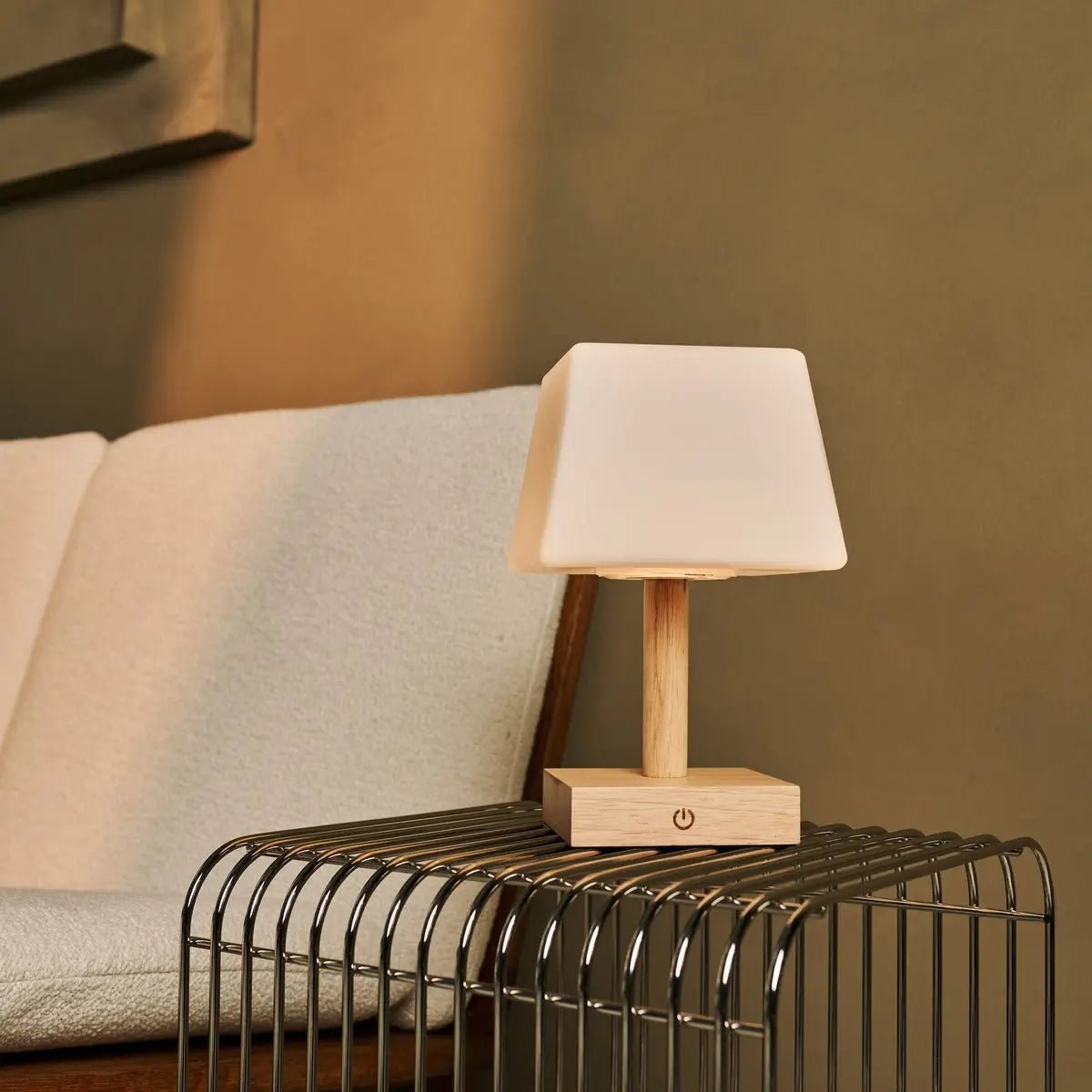 Tommy Lichtbruine Houten Tafellamp | 3 lichtmodi, elegant en duurzaam