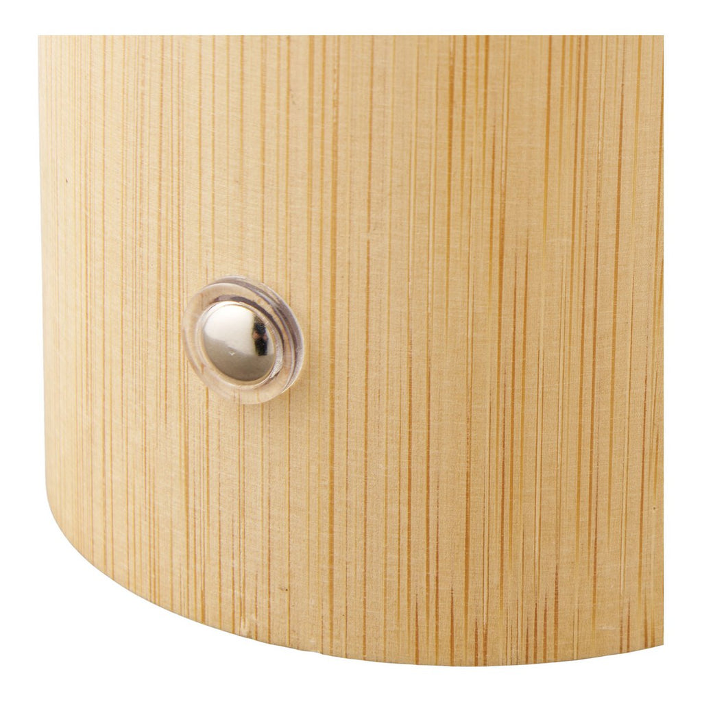 Stafford Tafellamp, bamboe/metaal/PE, oplaadbaar, naturel, wit