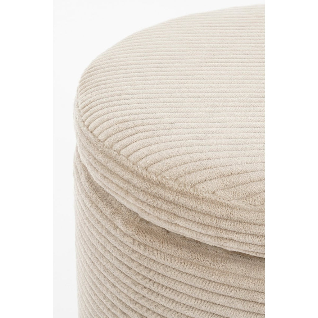 Poef Pouffe Gebroken wit