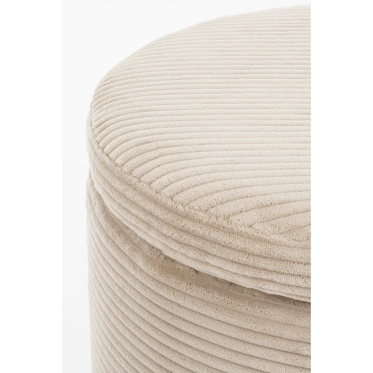 Poef Pouffe Gebroken wit