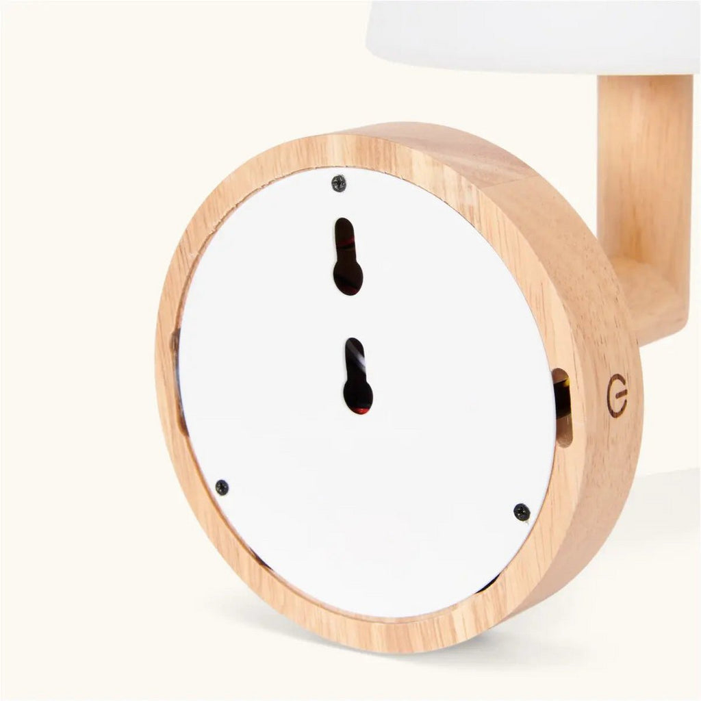 Ted lichtbruin houten oplaadbare wandlamp | Draadloze en dimbare verlichting