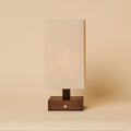 Bob Dark Brown Cordless Wooden Table Lamp | Dimmable, Rechargeable & Up 100 Hours Battery Hours
