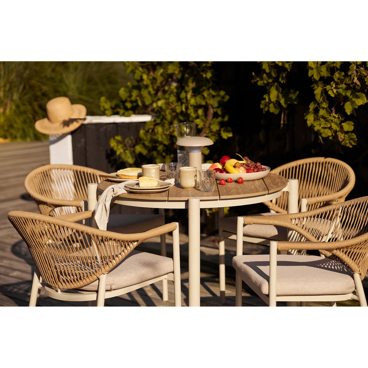Ramsey LED-lamp, oplaadbaar, beige