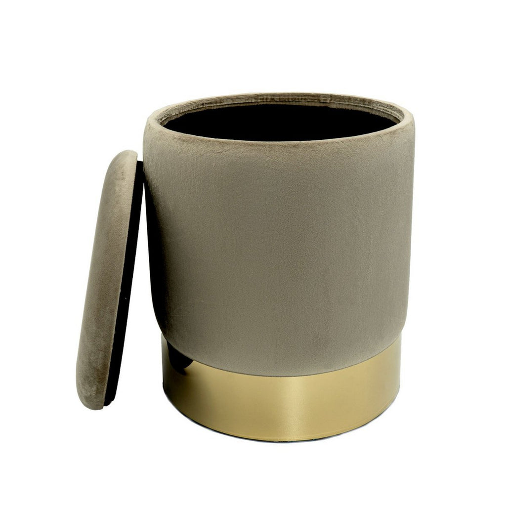 Velvet ontlasting decoratie -ontlasting en Pouf Decopouf Velours Stool met opslagruimte u.