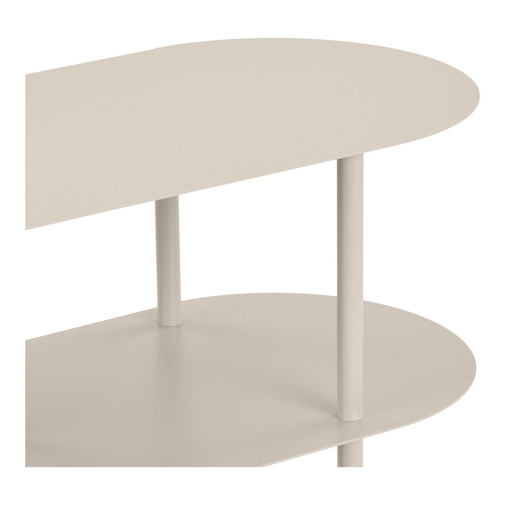 Rieti Open kast, 4 planken, metaal, zand, 31x118x97 cm