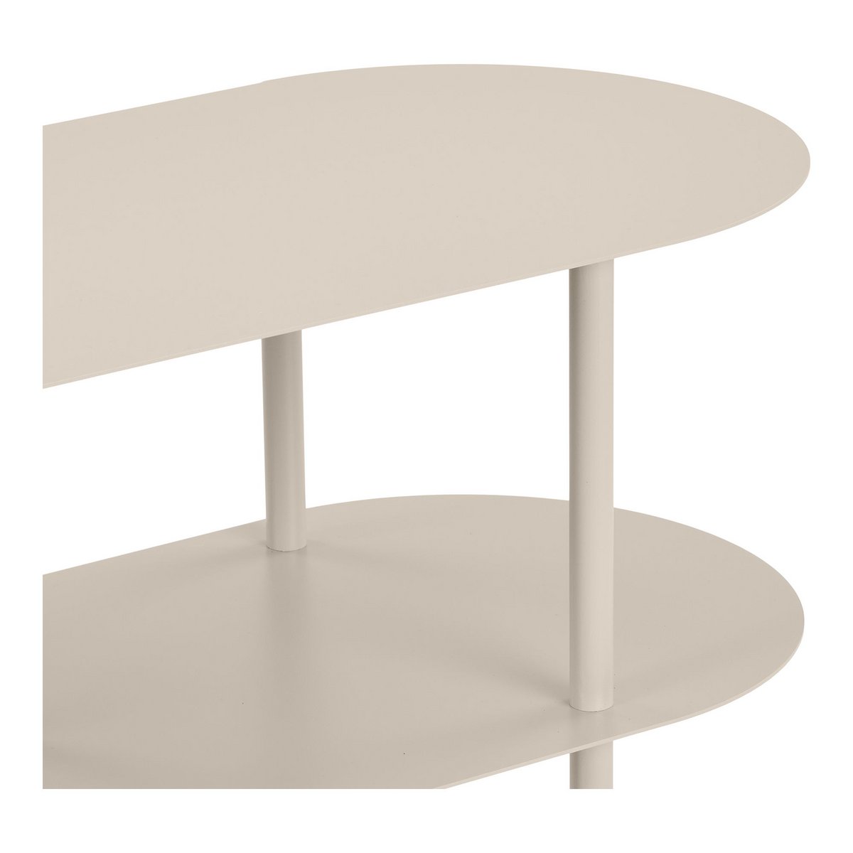 Rieti Open kast, 4 planken, metaal, zand, 31x118x97 cm