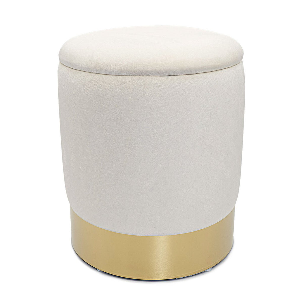 Velvet ontlasting decoratie -ontlasting en Pouf Decopouf Velours Stool met opslagruimte u.