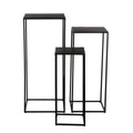 Bijzettafel set Quinty Zwart