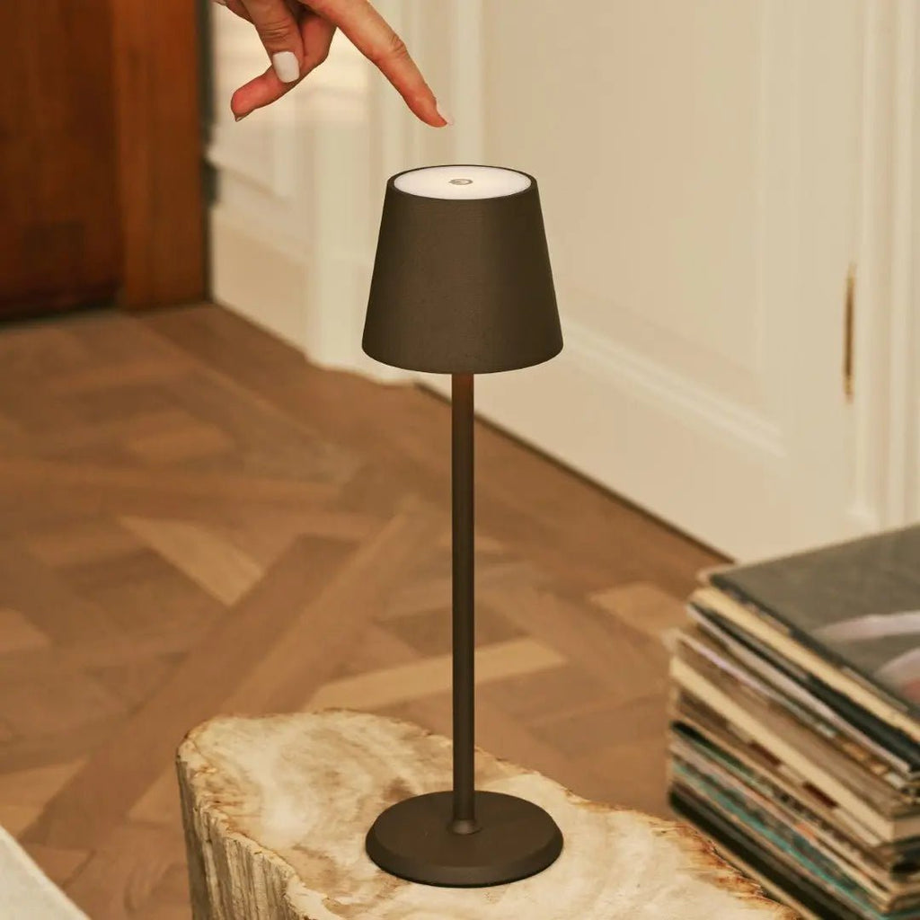 Jasper Mokkabruin Draadloze Lamp met Batterij | Dimbaar en 3 lichtniveaus