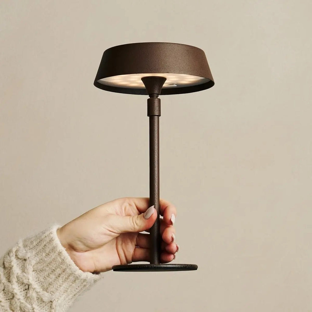 Luca Mokka Bruin USB Oplaadbare Lamp | Minimalistisch, speels & dimbaar