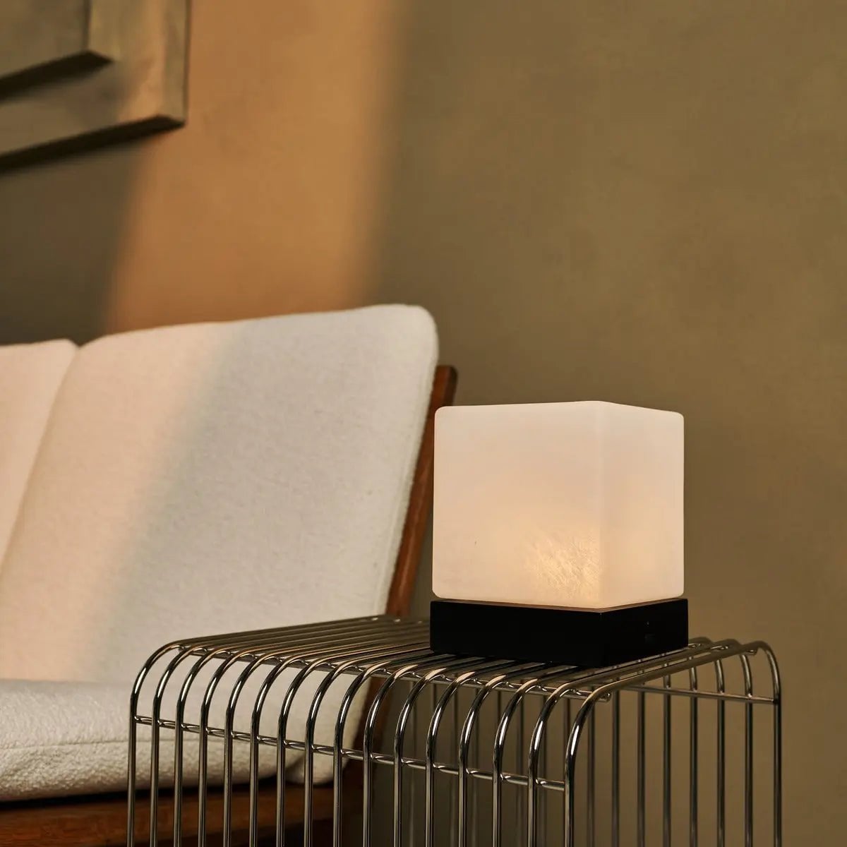 Yce Zwarte Draadloze Houten Lamp | Oplaadbaar, dimbaar en batterijduur van 100 uur