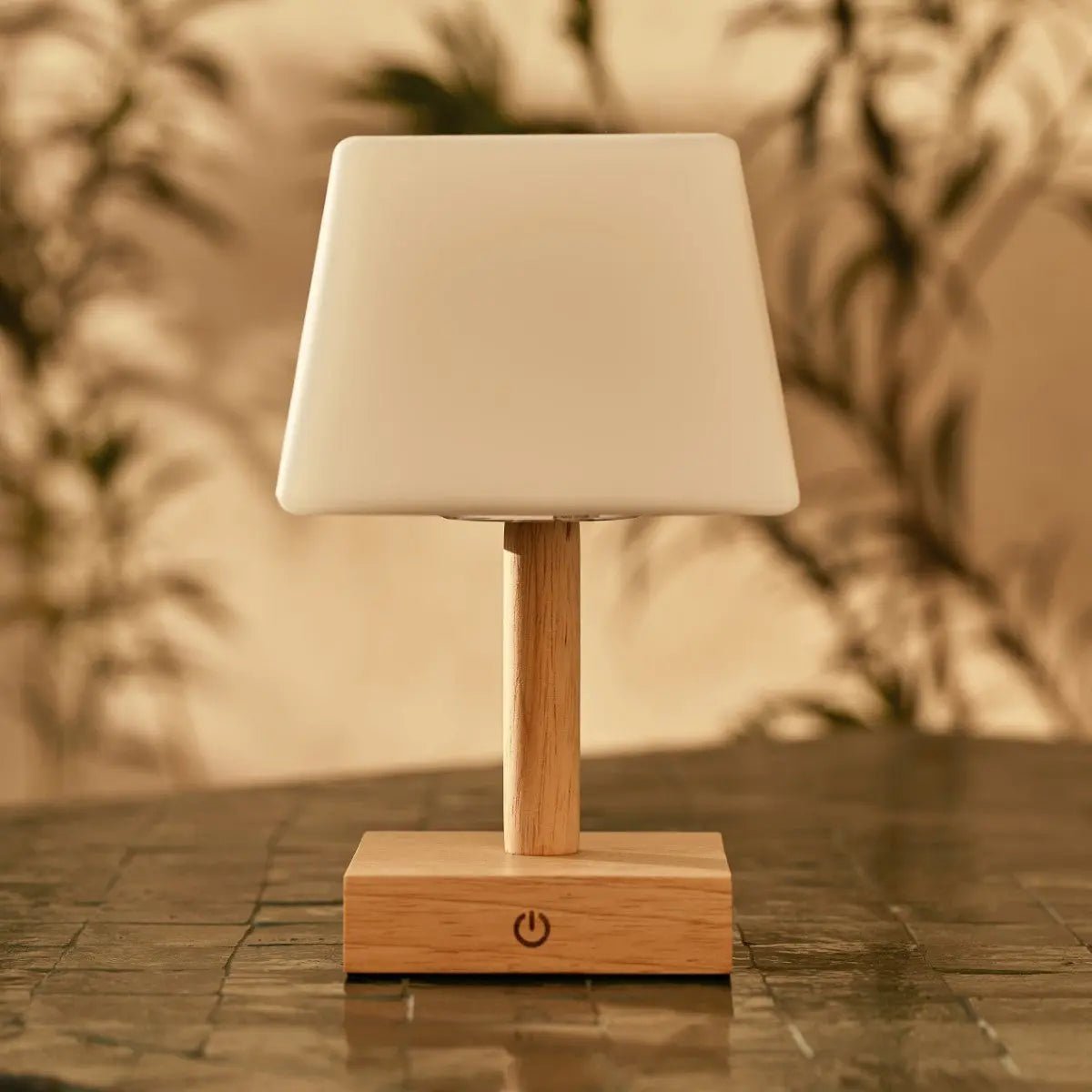 Tommy Lichtbruine Houten Tafellamp | 3 lichtmodi, elegant en duurzaam