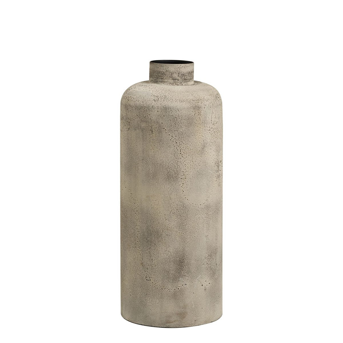 Hou Decoratieve pot, metaal, antiek beige, ø24x60,5 cm