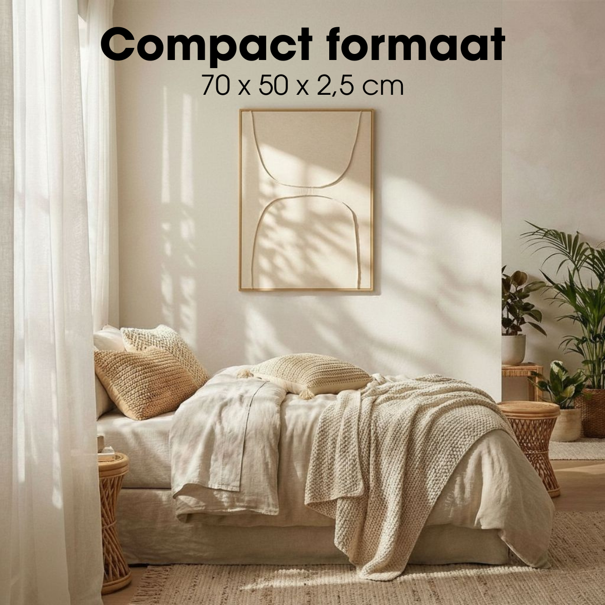 Wanddecoratie  Beige