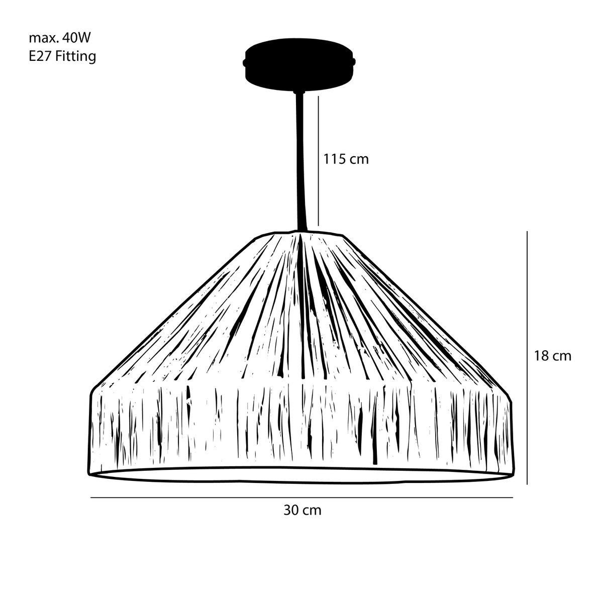 Hanglamp Elisa Lichtbruin