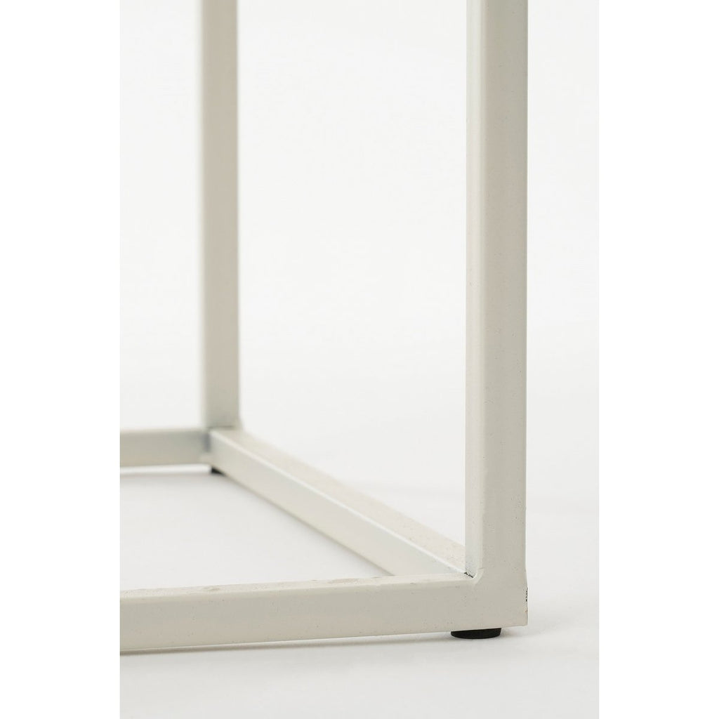Bijzettafel set Quinty Gebroken wit