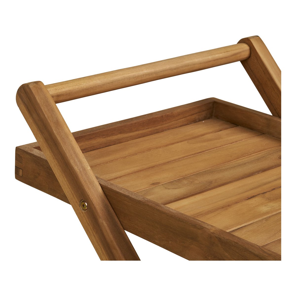 Pasaku Theewagen, teak, naturel, 86x50x81 cm