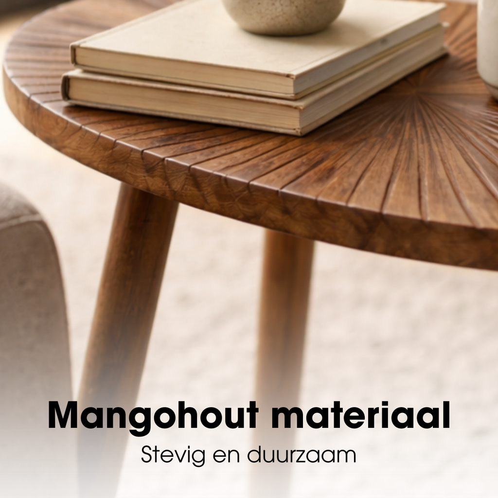 Bijzettafel Pomante Donkerbruin