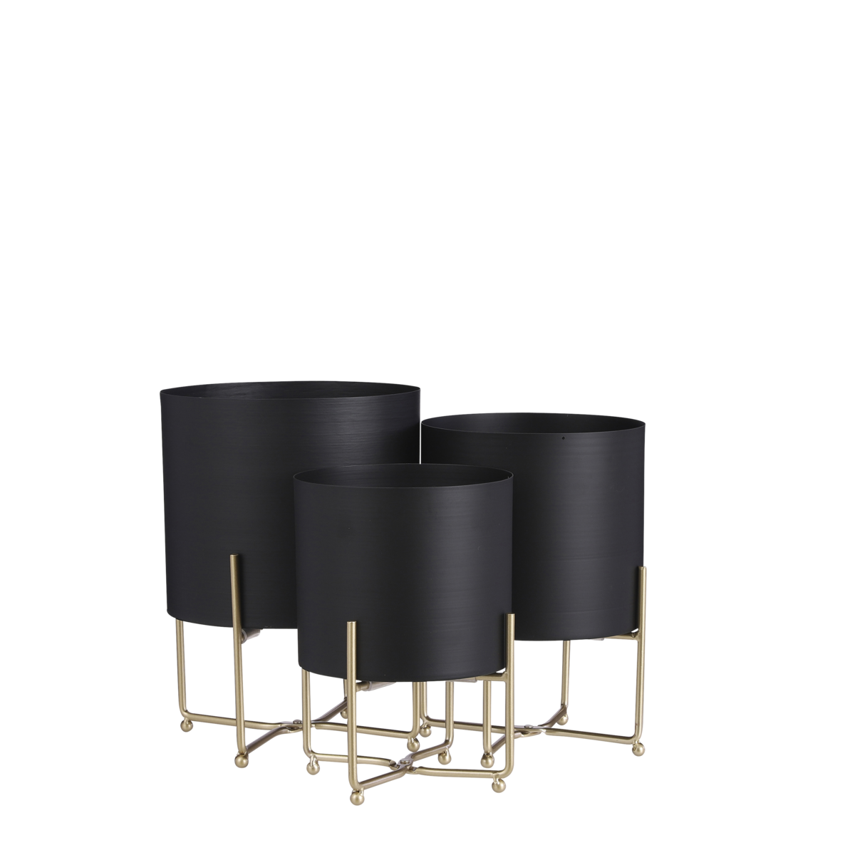 Plantenstandaard set Aries Zwart