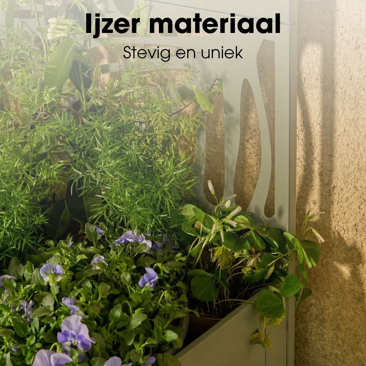 Plantenstandaard buiten Sapri Groen