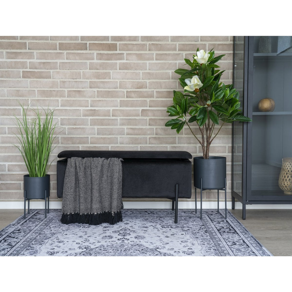 Havana Vloerkleed - Zwart/Wit, Chenille Polyester, 160x230 cm