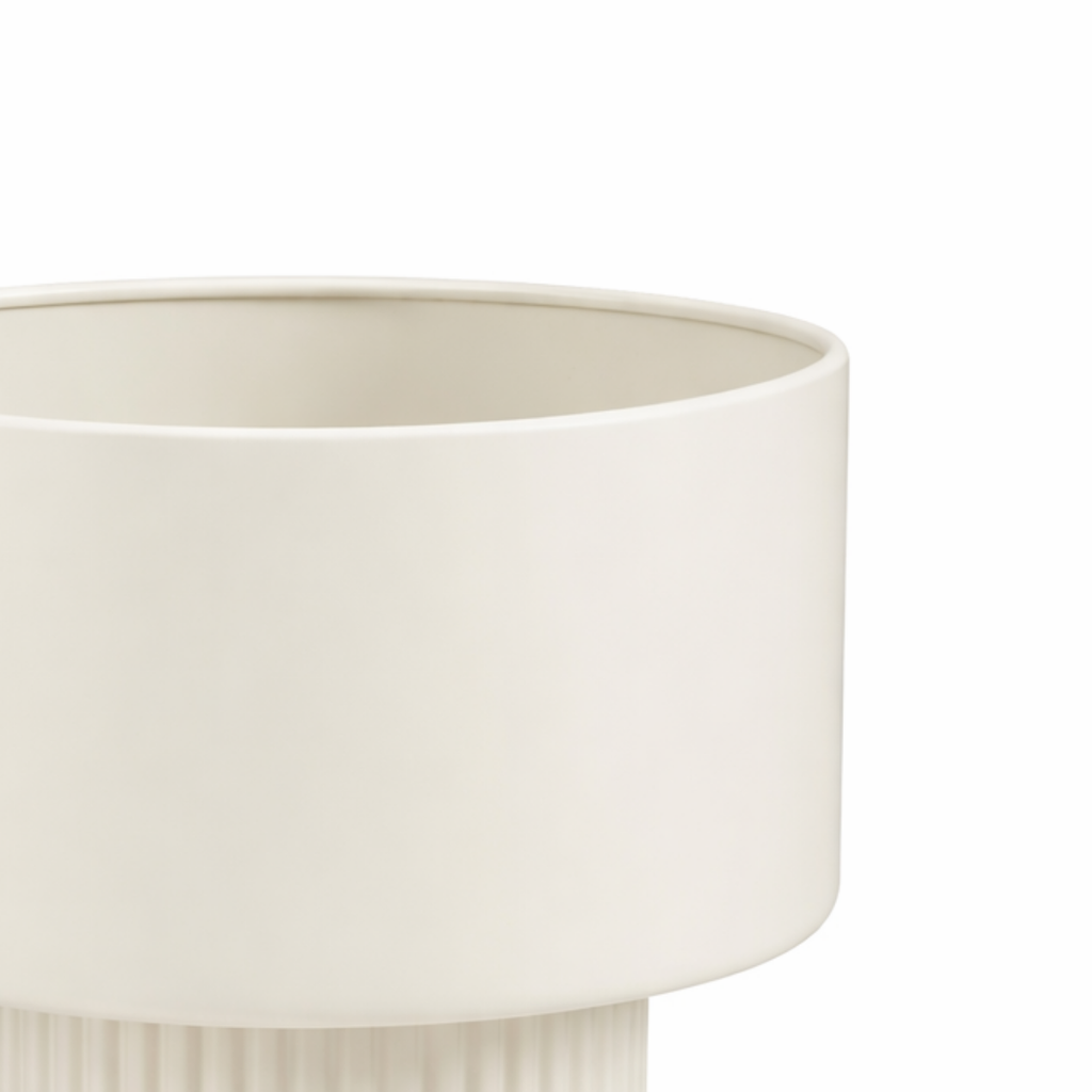 Bloempot binnen Lux Gebroken wit
