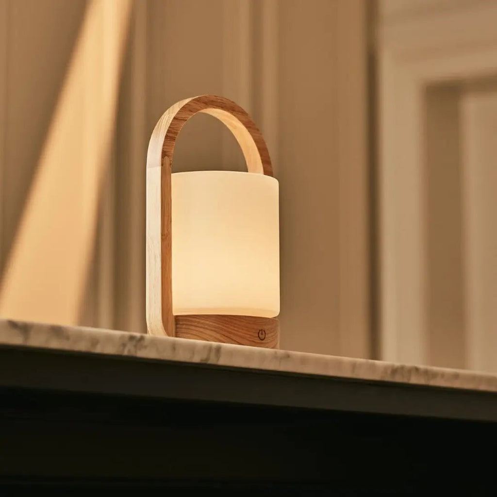 George Lichtbruine Houten Oplaadbare Lamp | Modern, veelzijdig en 3 lichtmodi