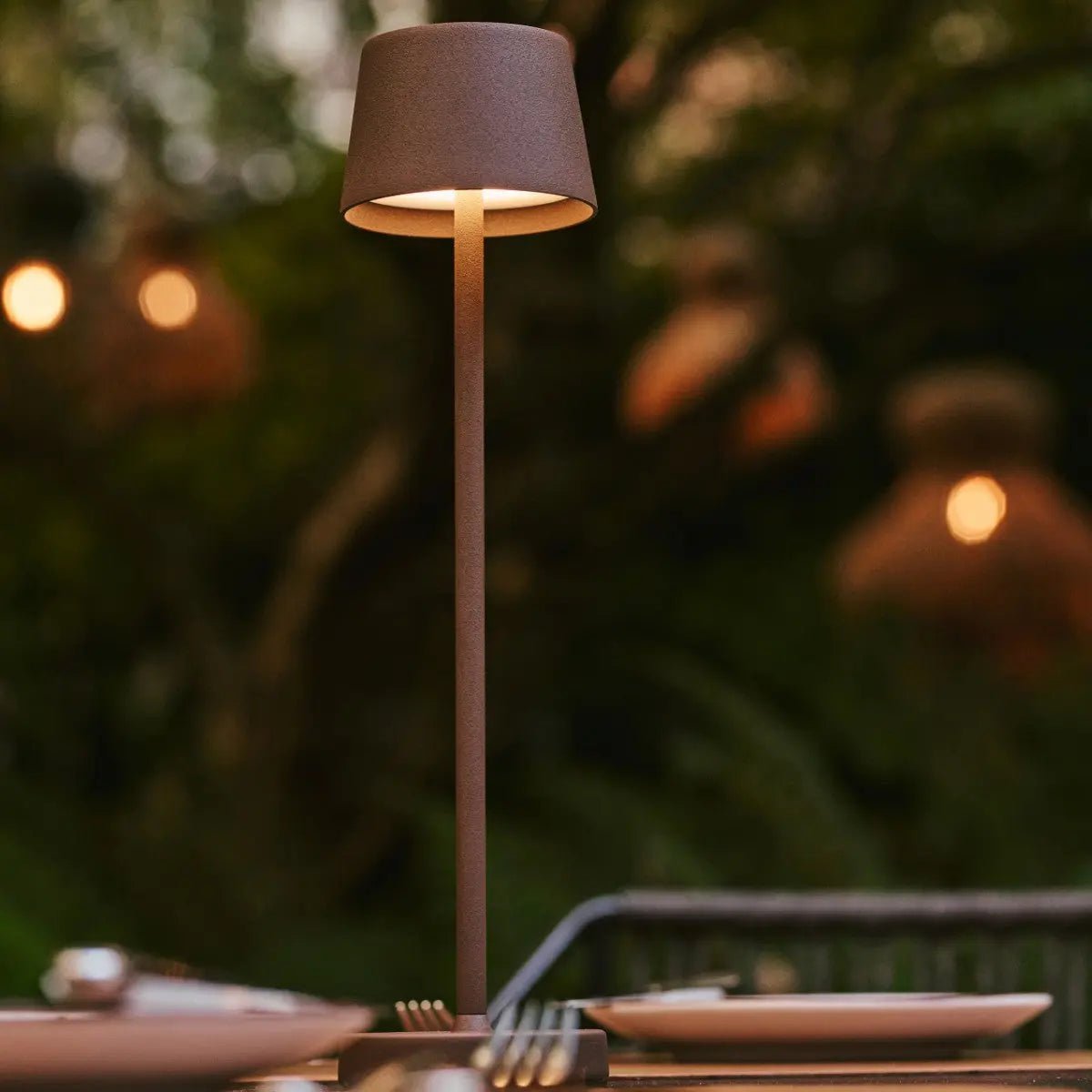 Vondel Mini Mokka Bruin Snoerloze Lamp | Dimbaar en perfect voor horeca