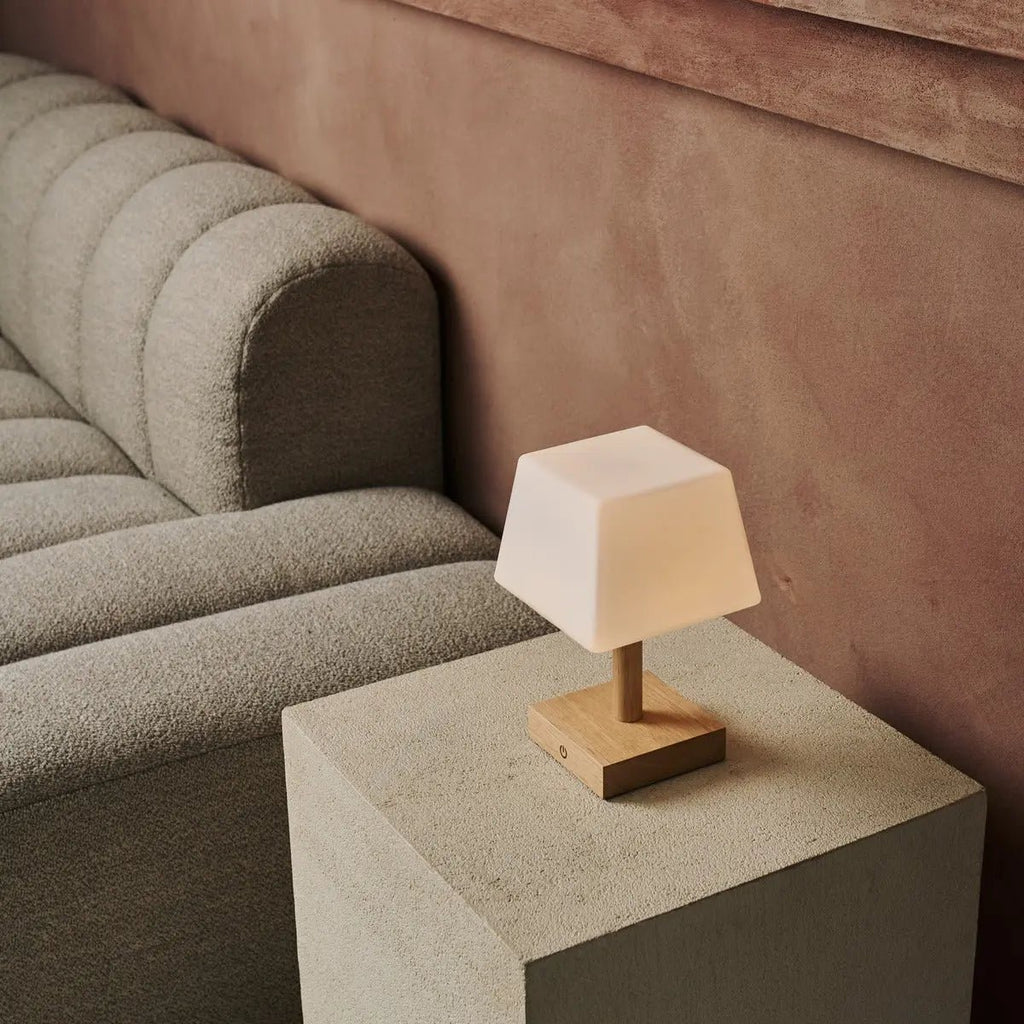 Tommy Lichtbruine Houten Tafellamp | 3 lichtmodi, elegant en duurzaam