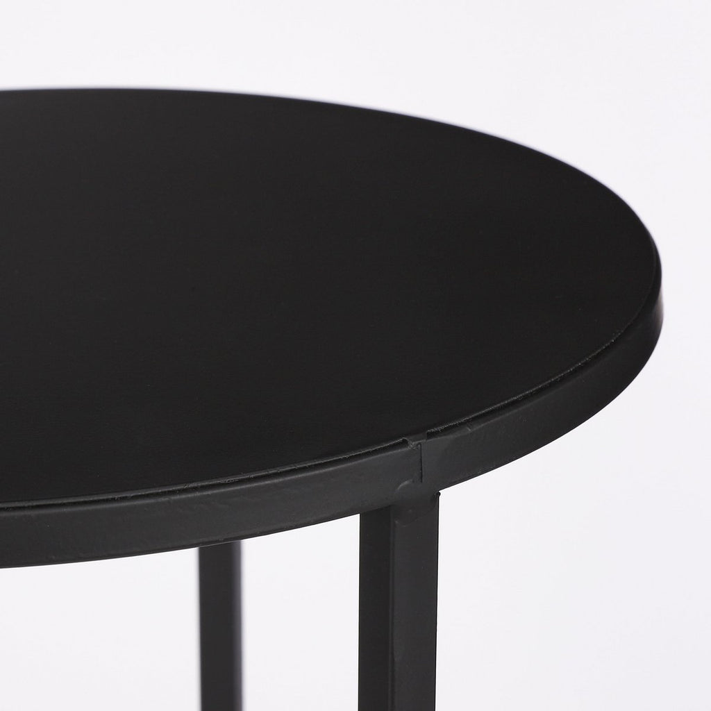 Bijzettafel set Quinty Zwart