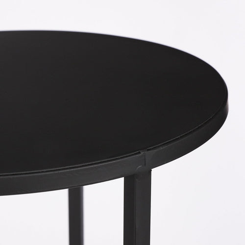 Bijzettafel set Quinty Zwart