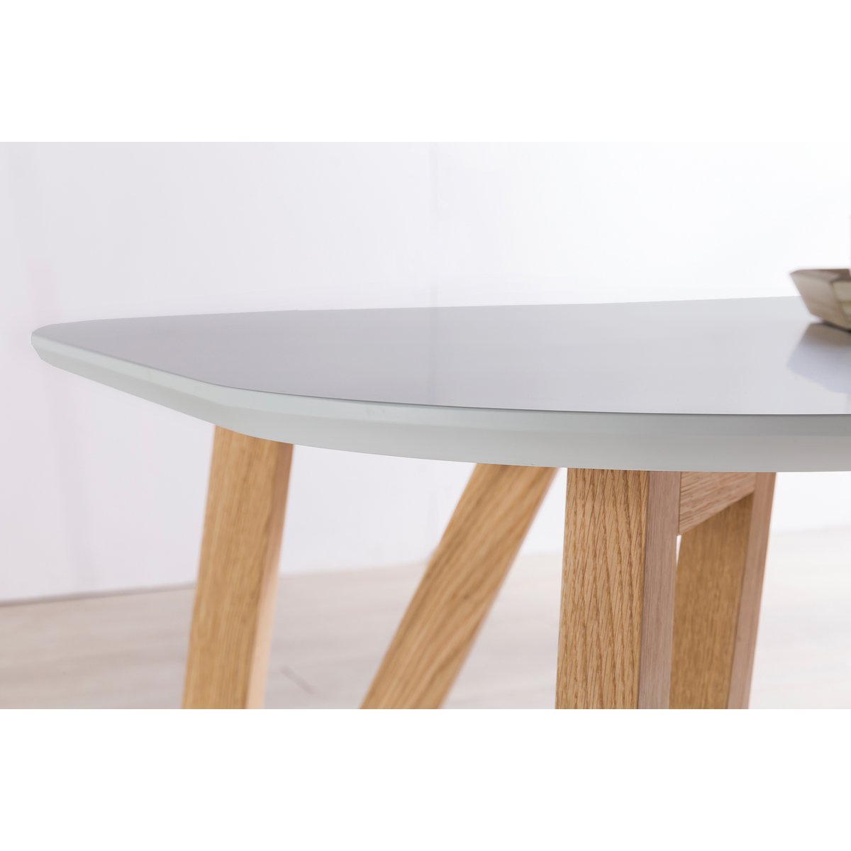 Eettafel 200x100x76 cm grijs eiken