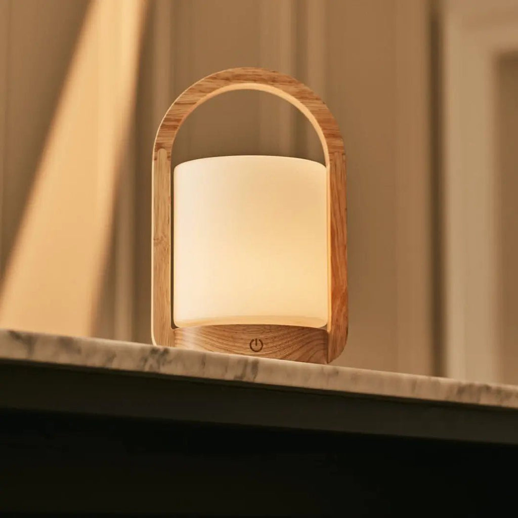 George Lichtbruine Houten Oplaadbare Lamp | Modern, veelzijdig en 3 lichtmodi