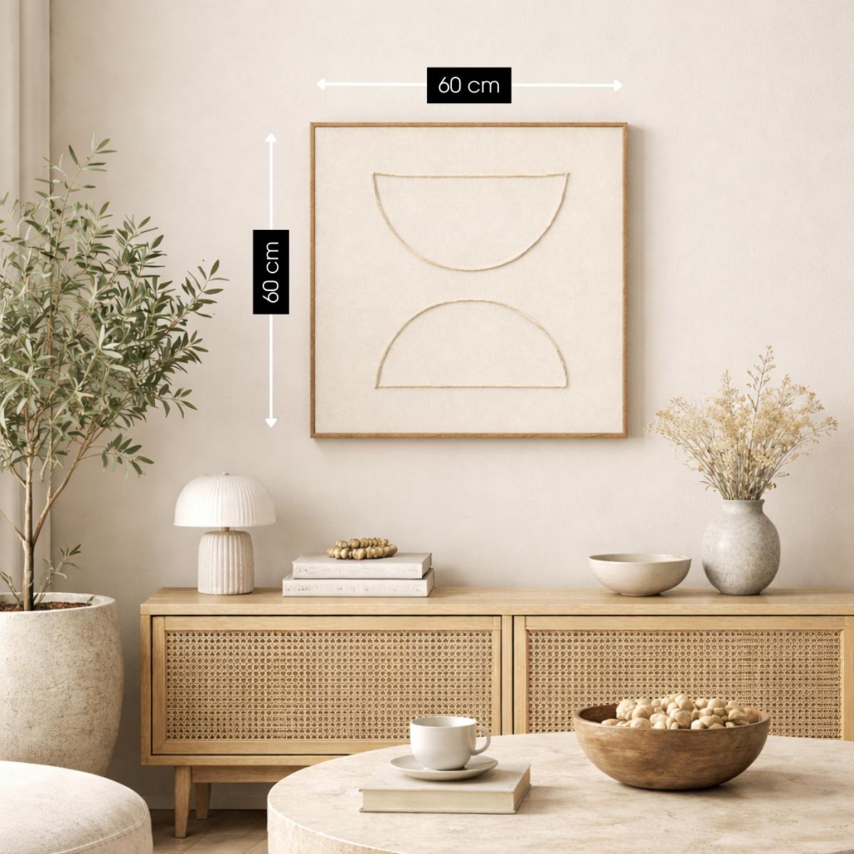 Wanddecoratie  Beige